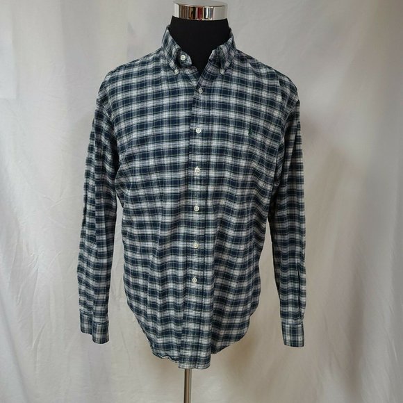 RALPH LAUREN Classic Fit XXL Blue Green Shirt - Picture 11 of 11